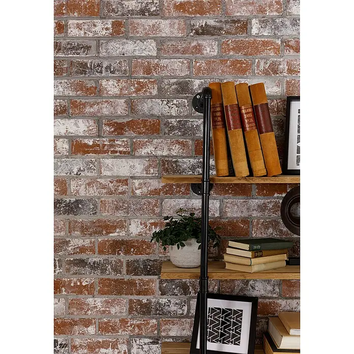 Celina Klinker Verblendstein Vintage New York - 24 x 7,1 cm, Braun/Rot, Steinoptik - Stimmungsaufnahme