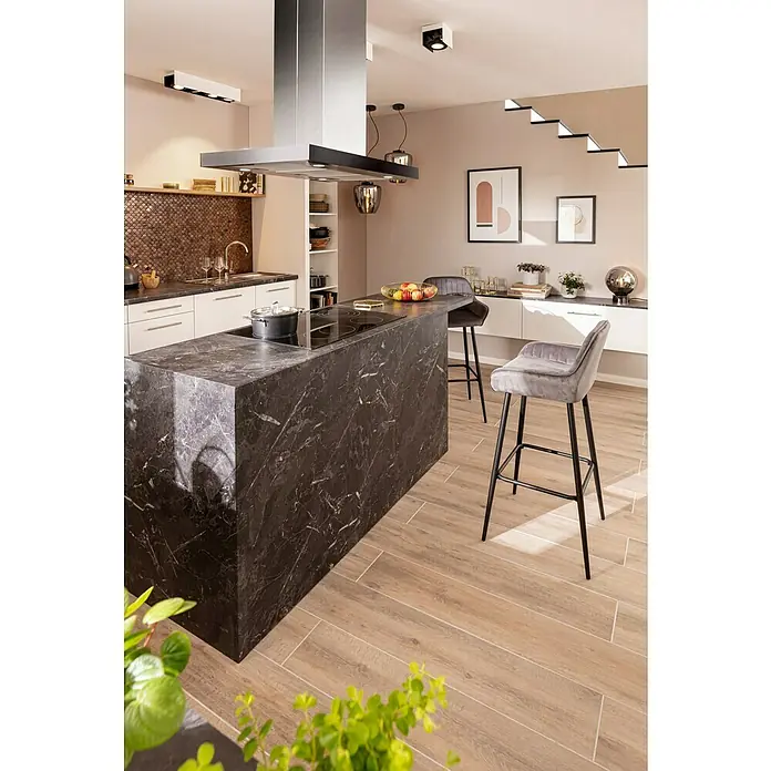 Eglo LED-Deckenleuchte Vidago - 21,6 W, L x B x H: 62 x 13 x 11 cm, Weiß, Warmweiß - Stimmungsaufnahme