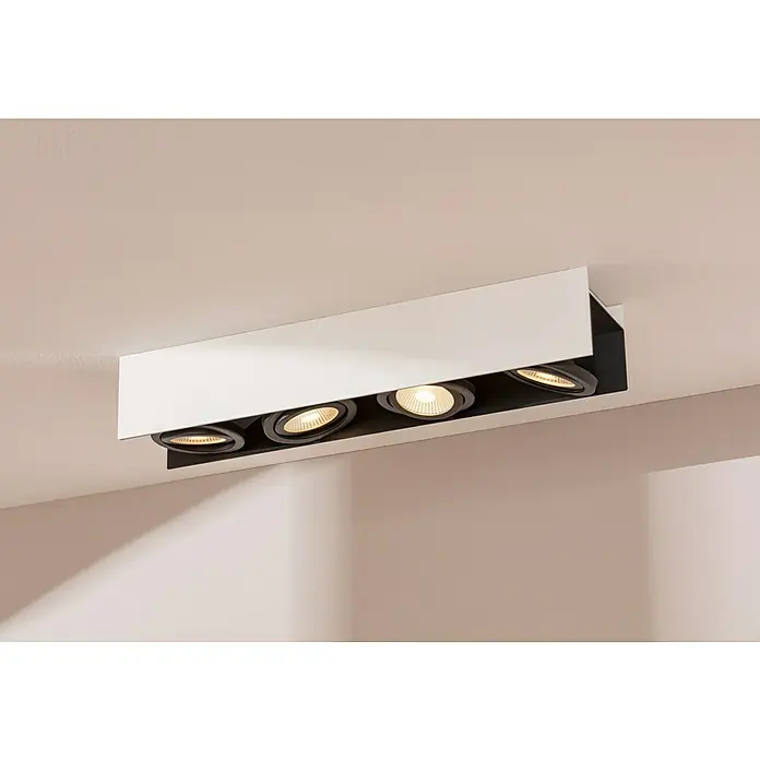 Eglo LED-Deckenleuchte Vidago - 21,6 W, L x B x H: 62 x 13 x 11 cm, Weiß, Warmweiß - Stimmungsaufnahme