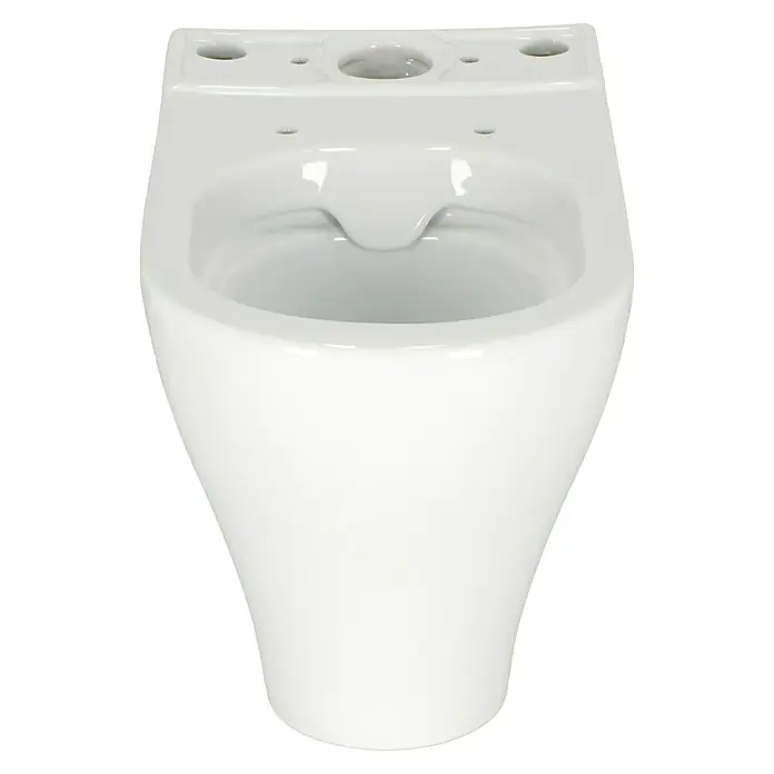 Camargue San Francisco Stand-WC für Kombination - Spülrandlos, Ohne Spezialglasur, Spülform: Tief, Weiß - Vorderansicht