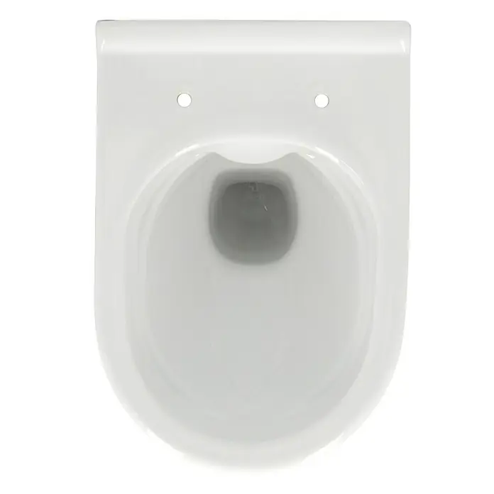 Camargue San Francisco Wand-WC - Spülrandlos, Ohne Spezialglasur, Spülform: Tief, WC Abgang: Waagerecht, Weiß - Draufsicht