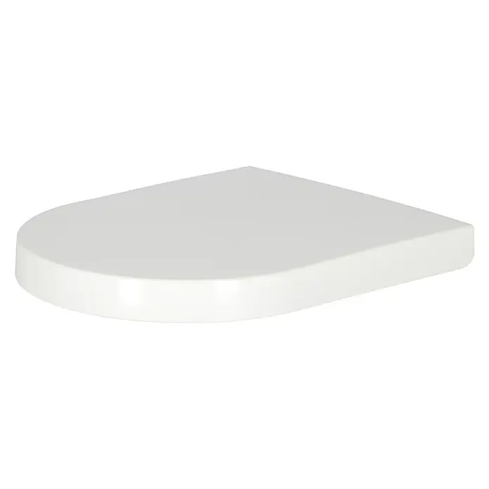 Camargue San Francisco WC-Sitz - Mit Absenkautomatik, Duroplast, Abnehmbar, Weiß - Diagonale Ansicht