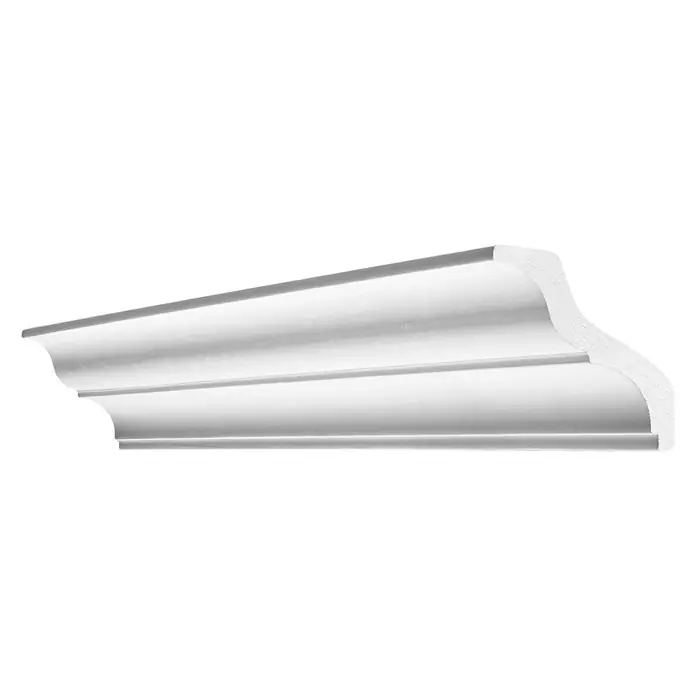 Decosa Zierprofil Svenja - 2 m x 9,5 cm x 9,5 cm, Polystyrol XPS - Diagonale Ansicht