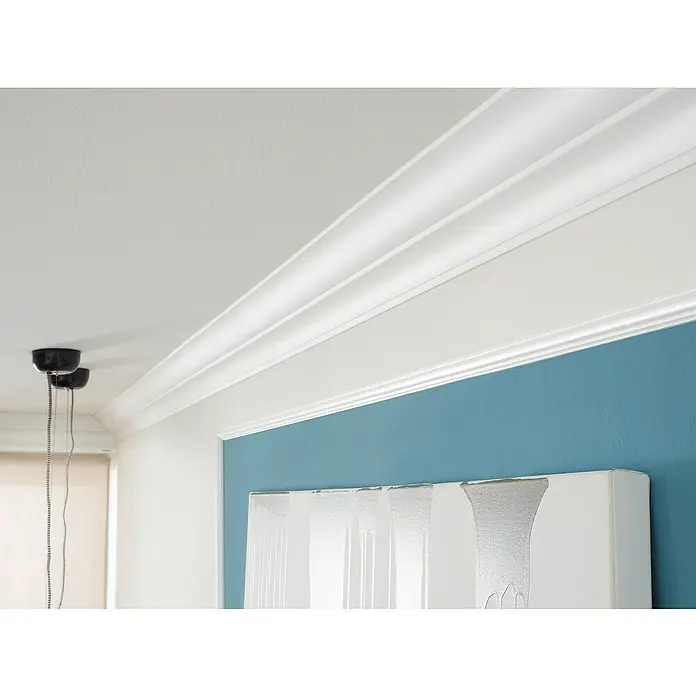 Decosa Zierprofil Svenja - 2 m x 9,5 cm x 9,5 cm, Polystyrol XPS - Stimmungsaufnahme