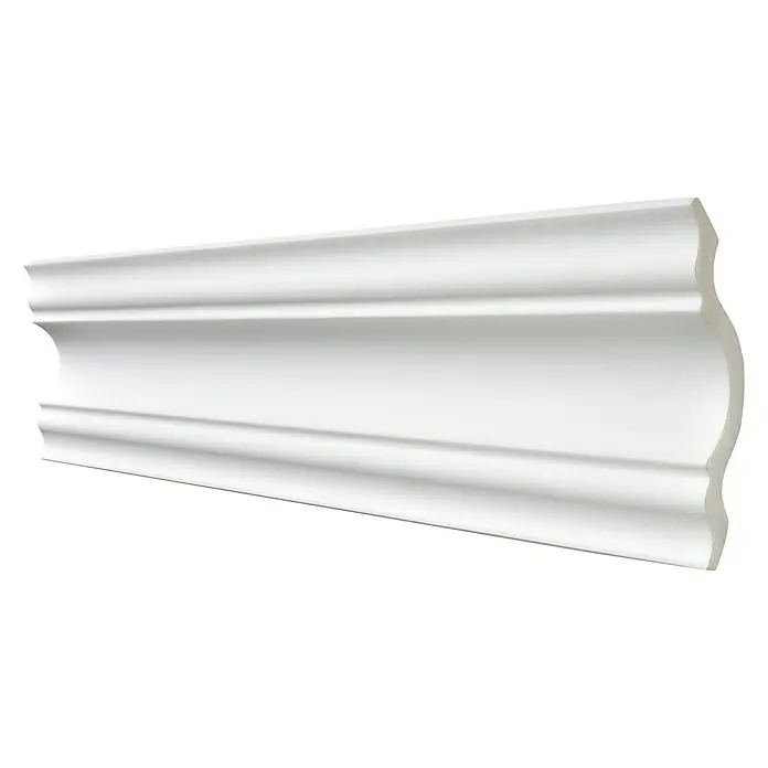 Decosa Zierprofil Selina - 2 m x 11 cm x 11 cm, Polystyrol XPS - Diagonale Ansicht