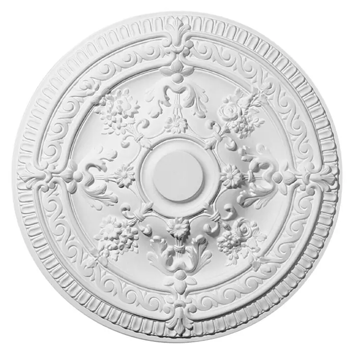 Decosa Rosette Elena - Durchmesser: 66 cm, Polystyrol - Vorderansicht