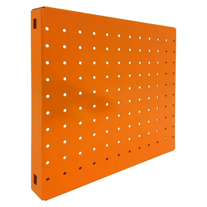 Simonrack Simonboard Lochwand - L x B x H: 30 x 30 x 3,5 cm, Apfelsine - Diagonale Ansicht