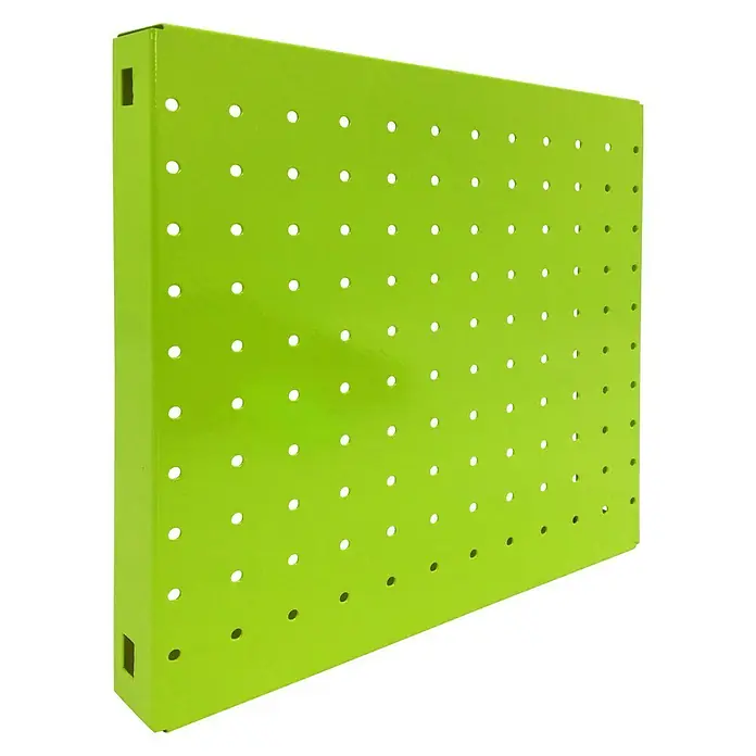 Simonrack Simonboard Lochwand - L x B x H: 30 x 30 x 3,5 cm, Grün - Diagonale Ansicht