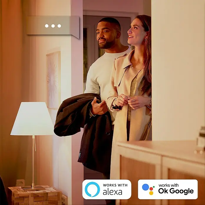 Philips Hue LED-Leuchtmittel Luster - E14, 5,7 W, Warmweiß, Tropfen, 2 Stk. - Anwendungsbeispiel