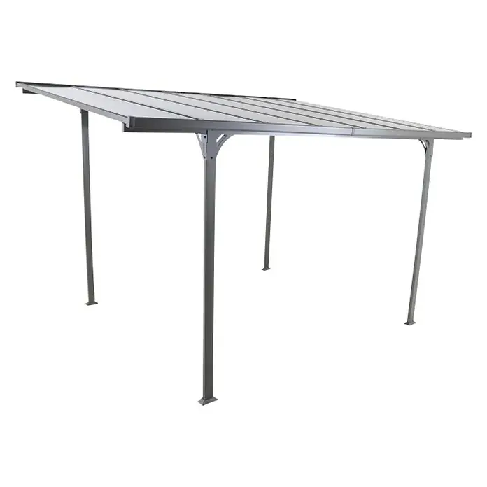 Sunfun Paviljon od aluminija Cipar - D x Š: 400 x 297 cm, Antracit - Dijagonalni pogled