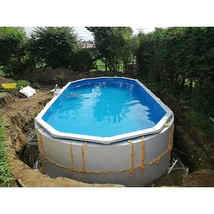 KWAD Pool-Isolationsset Protector T 60 - Passend für: KWAD Stahlwandbecken, B x L: 3,6 x 4,9 m, Form: Oval - Stimmungsaufnahme