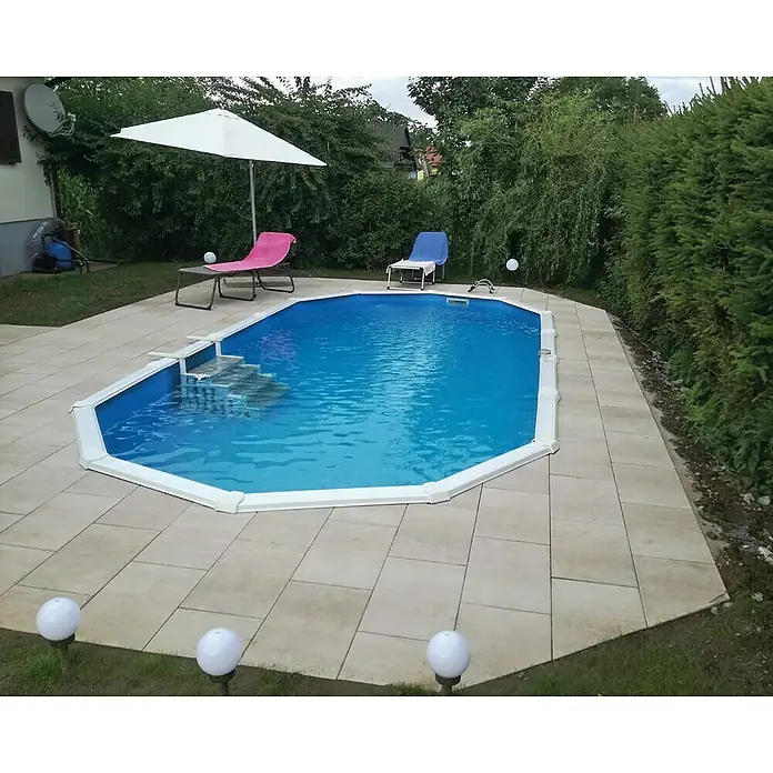 KWAD Pool-Isolationsset Protector T 60 - Passend für: KWAD Stahlwandbecken, B x L: 3,7 x 7,3 m, Form: Oval - Stimmungsaufnahme