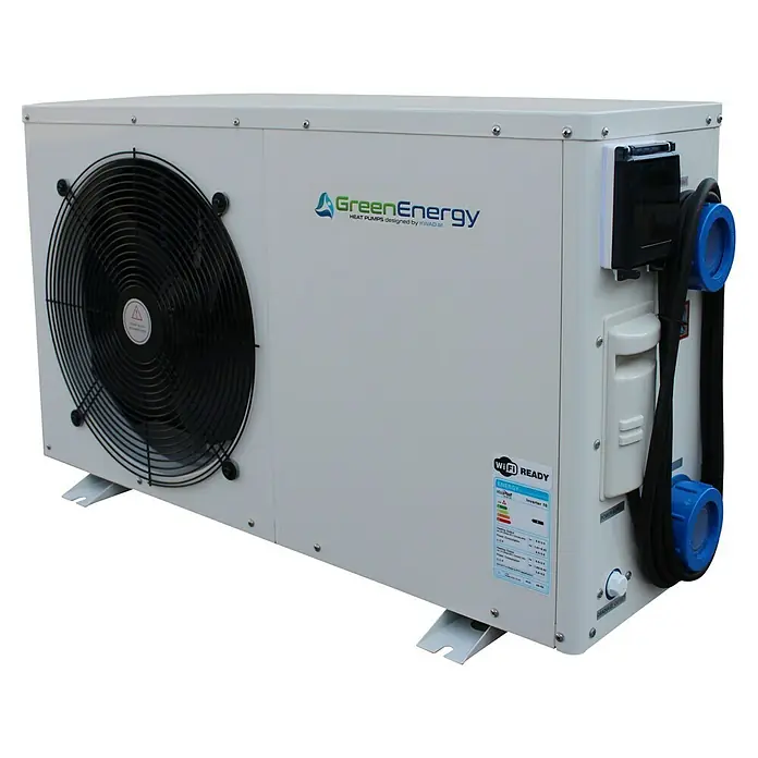 KWAD Wärmepumpe Green Energy Inverter - Passend für: Pools bis 25.000 l Wasserinhalt - Diagonale Ansicht