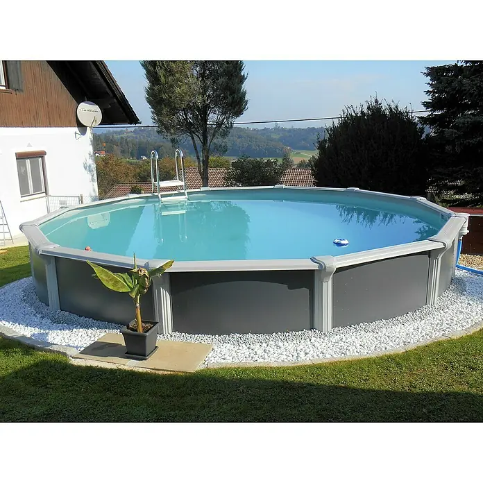 KWAD Pool-Set Design Rund - Ø x H: 4,6 x 1,32 m, Fassungsvermögen: 21.000 l - Stimmungsaufnahme