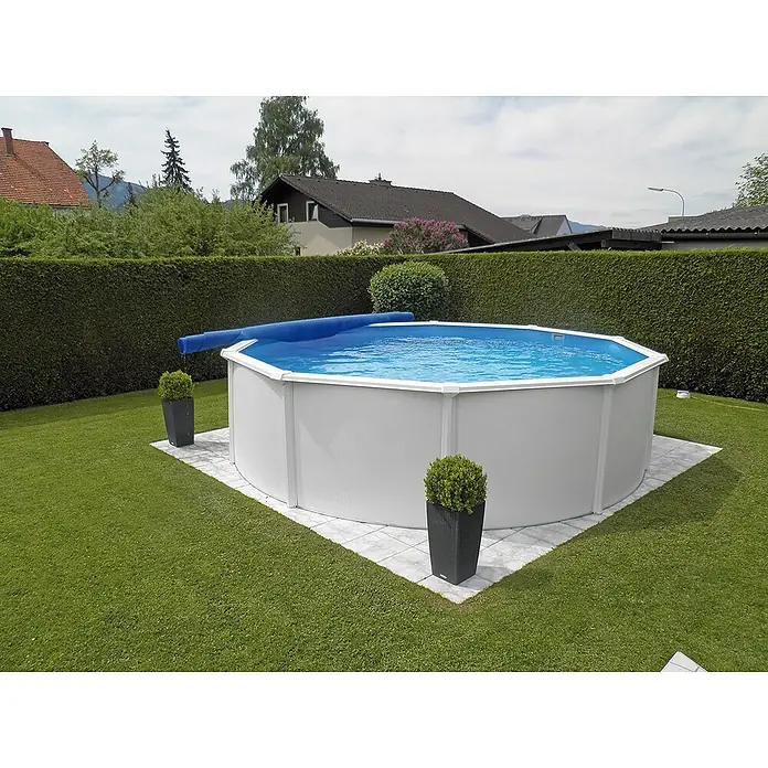 KWAD Pool-Set Premium All Inklusive Rund - Ø x H: 3,6 x 1,32 m, Farbe: Weiß, Fassungsvermögen: 13.000 l - Stimmungsaufnahme