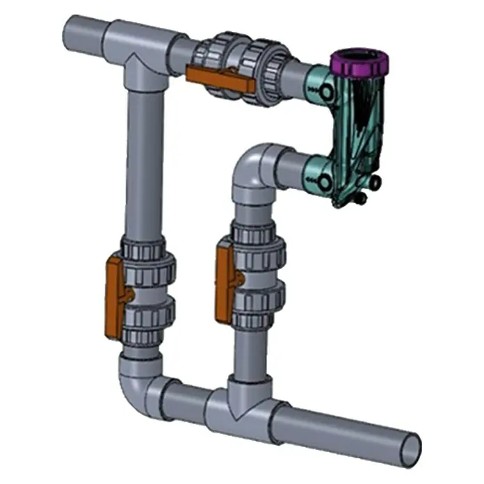 KWAD Salzwassersystem Plus - Passend für: Pools bis 60 m³ - Diagonale Ansicht