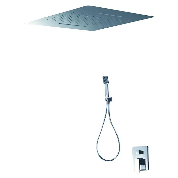 Imex Conjunto de ducha empotrado Sumatra con premarco - Cromo - Vista angular