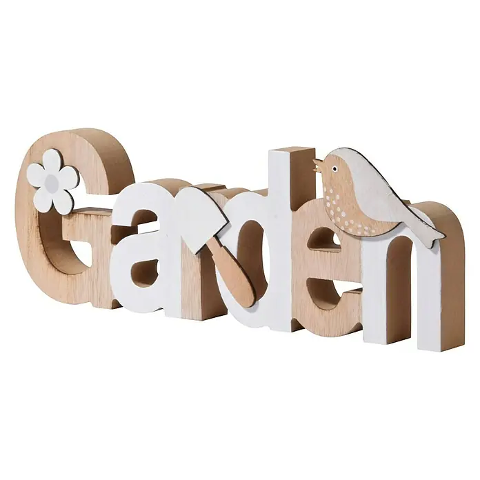 Dobar Tischdeko Garden - L x B x H: 31 x 2,8 x 10,5 cm - Diagonale Ansicht