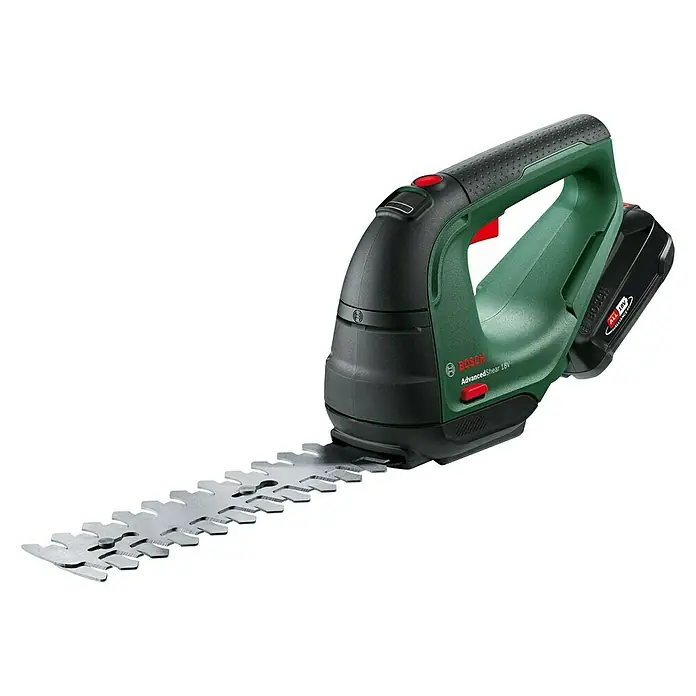 Bosch 18 V Power for All Akumulatorske škare za travu i grmove Advancedshear - 18 V, Litij-ionska, 1 baterija, Širina noža: 10 cm - Dijagonalni pogled
