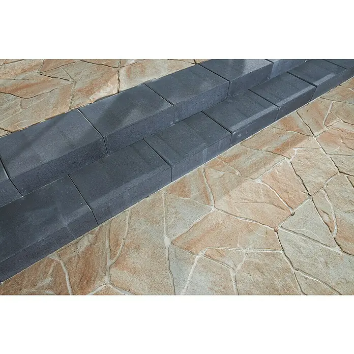 EHL Blockstufe - Anthrazit, 100 x 35 x 15 cm, Glatt - Detailaufnahme