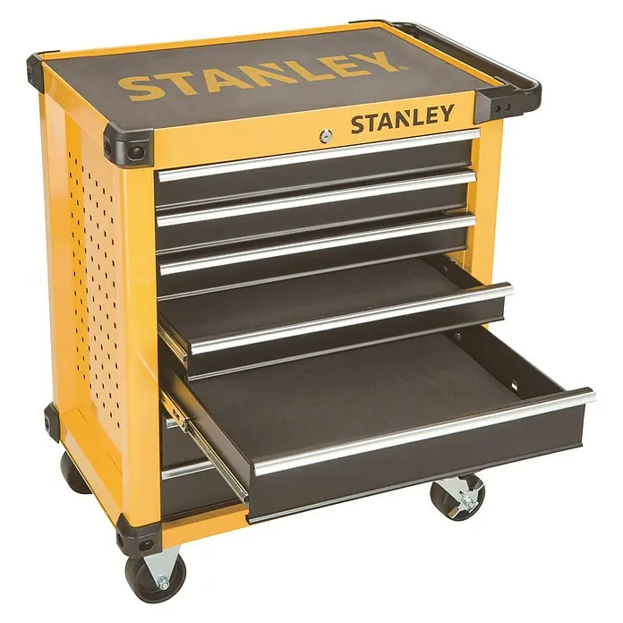 Stanley Werkplaatswagen STHT6-80827 - Aantal schuifladen: 7 st. - Diagonaal zicht