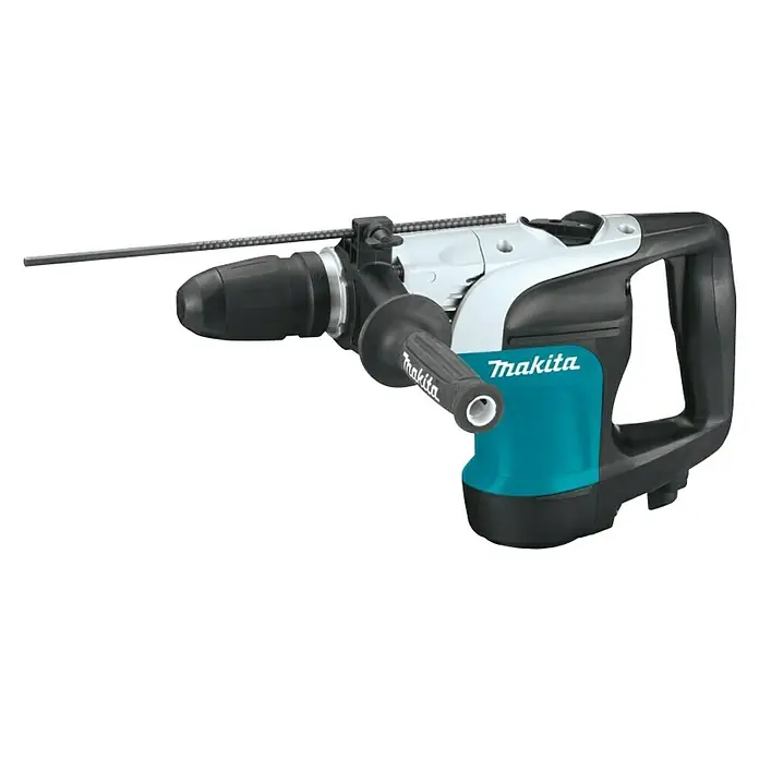 Makita Udarna bušilica HR4002 - 1.050 W, Broj okretaja pri praznom hodu: 0 okr/min - 680 okr/min, Jačina pojedinog udarca: 6,1 J - Pogled s lijeve strane