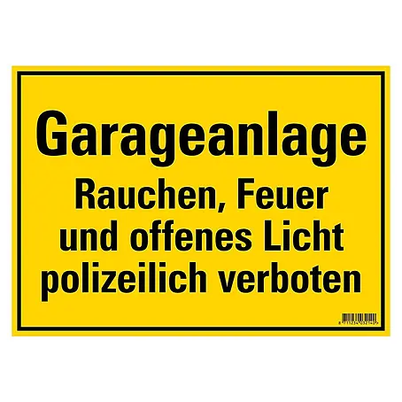 Pickup  Hinweisschild