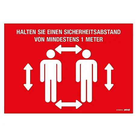 Pickup  Hinweisschild
