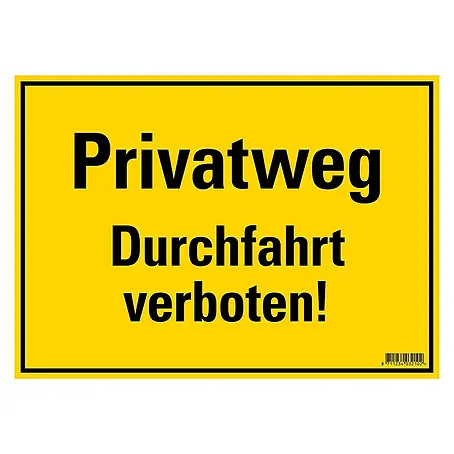 Pickup  Hinweisschild