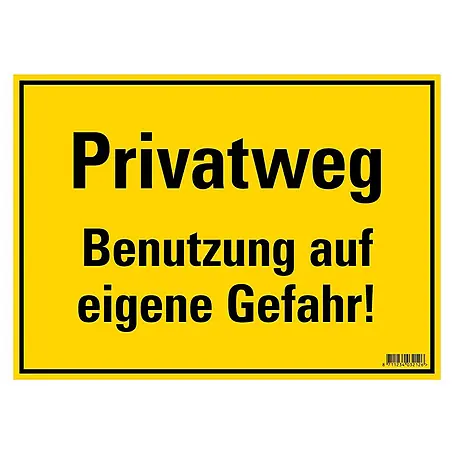 Pickup  Hinweisschild