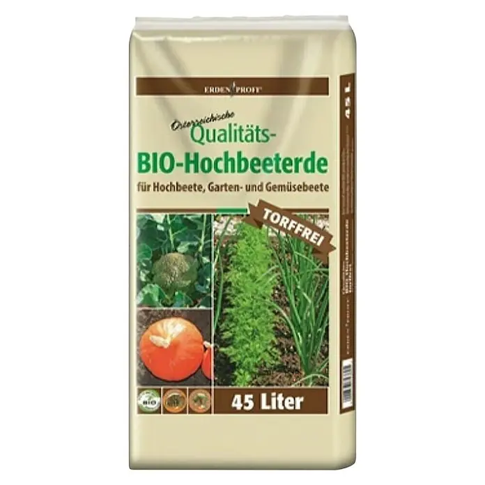 Bio zemlja za rajčice i povrće bez treseta - 45 l - Pogled sprijeda