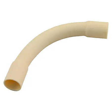 Pvc-bocht Ø 5/8 crème