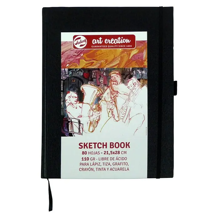 Talens Art Creation Bloc para esbozos Sketch book - DIN A4, Número de hojas: 80 ud., 110 g/m² - Vista frontal