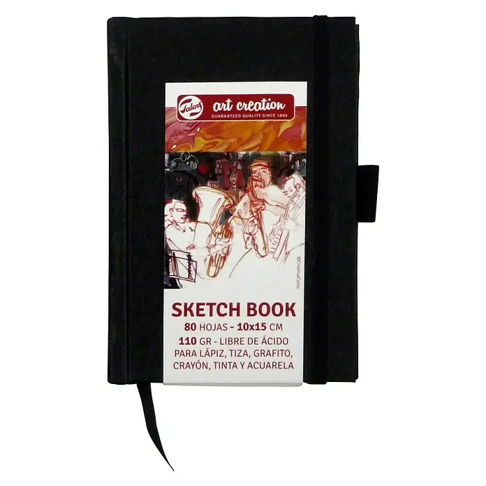 Talens Art Creation Bloc para esbozos Sketch book - 10 x 15 cm, Número de hojas: 80 ud. - Vista frontal