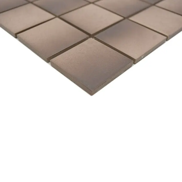 Mozaïektegel vierkant Antislip CD 215 - 30,6 x 30,6 cm, Bruin/Beige, Mat - Close-up