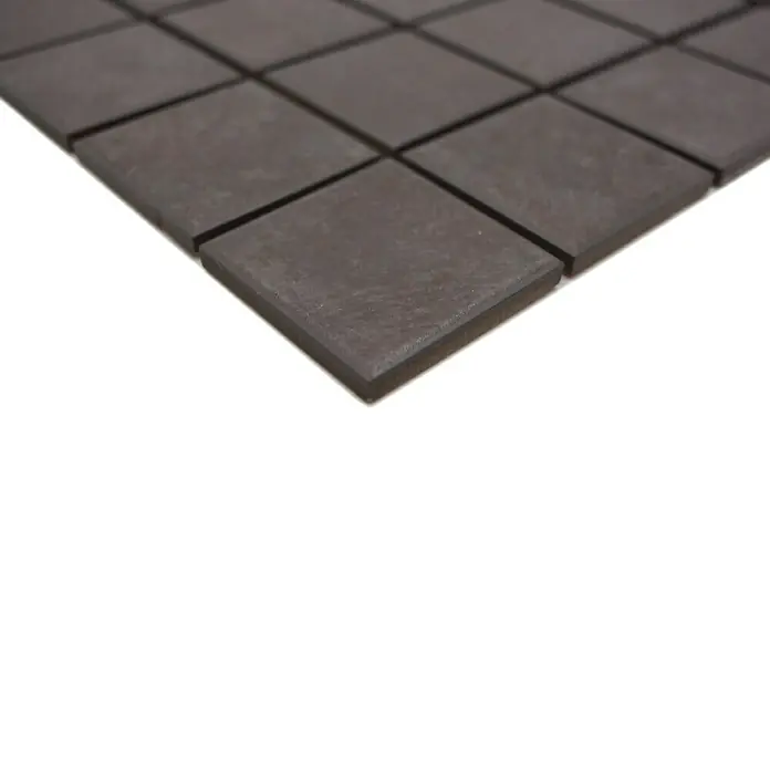 Mosaikfliese Quadrat Mix CD 220 - 30,6 x 30,6 cm, Braun, Matt - Detailaufnahme
