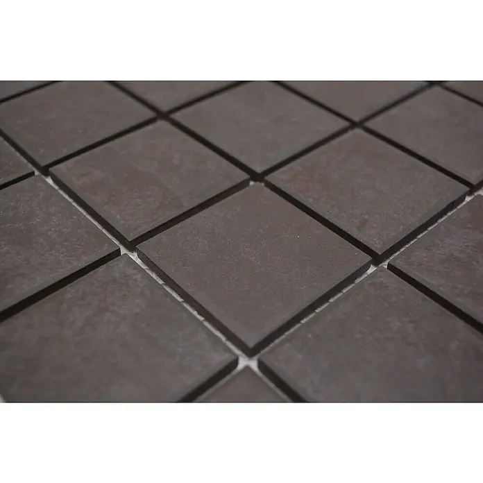 Mozaïektegel vierkant Antislip CD 220 - 30,6 x 30,6 cm, Bruin, Mat - Close-up