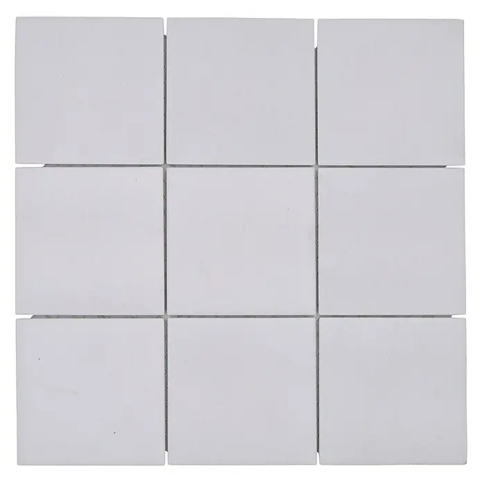 Mosaikfliese Quadrat RAT 200 - 29,8 x 29,8 cm, Weiß, Matt - Draufsicht