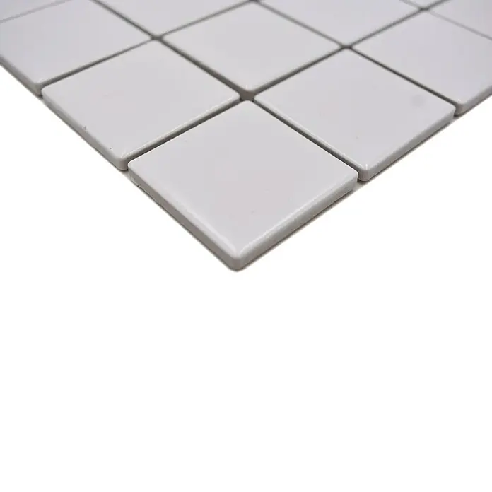Mosaikfliese Quadrat Uni CD 111 - 29,8 x 29,8 cm, Weiß, Matt - Detailaufnahme