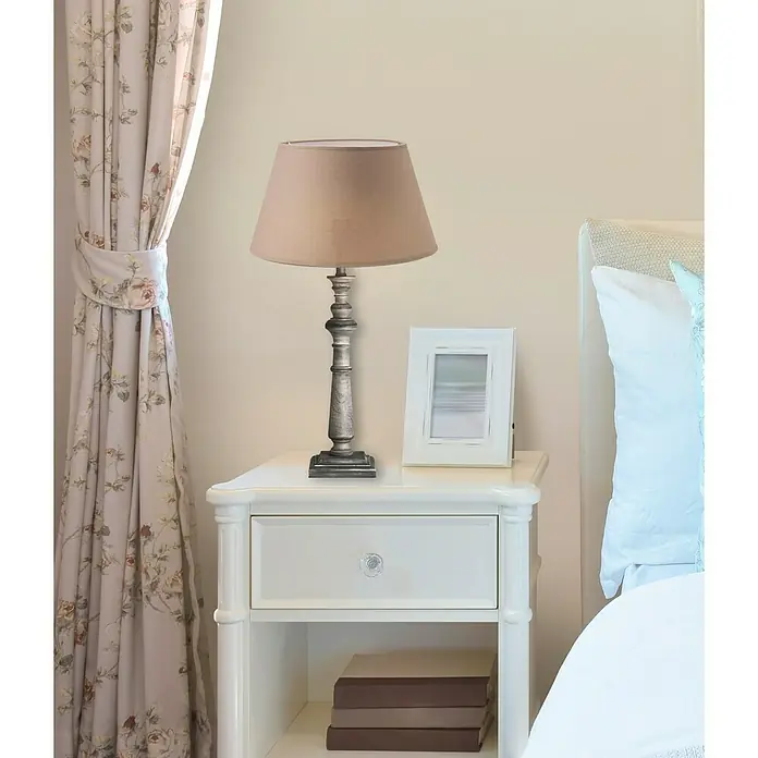 Home Sweet Home Lampvoet Step Square - 40 W, Kleur: Taupe, Hoogte: 49 cm - Sfeeropname