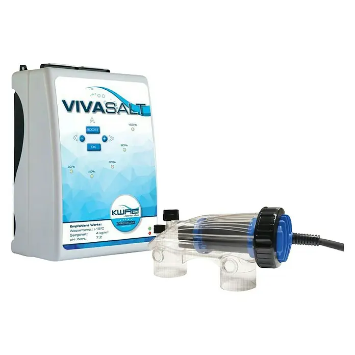 KWAD Salzwassersystem Plus - Passend für: Pools bis 30 m³ - Diagonale Ansicht