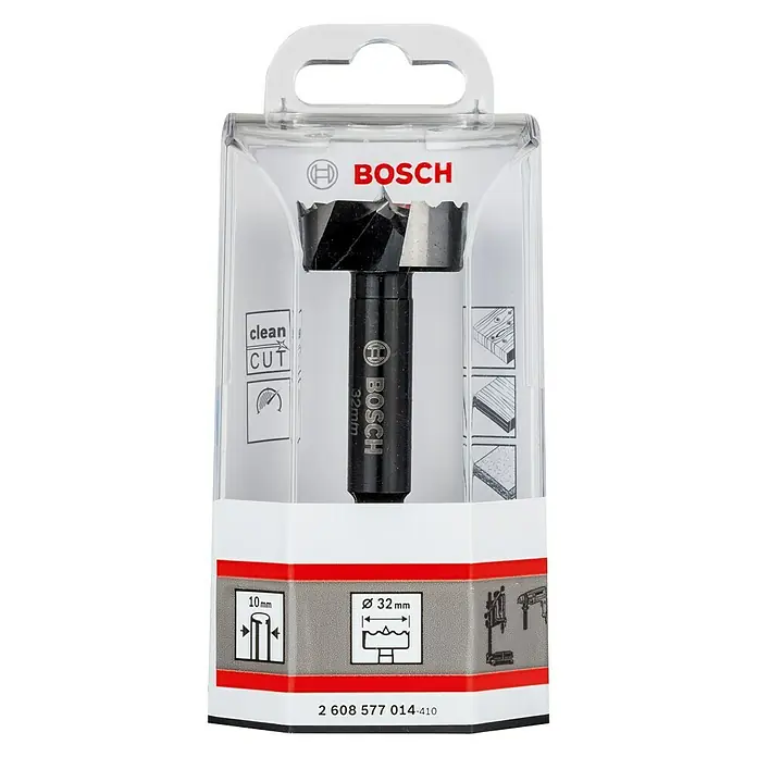 Bosch Professional Forstnerbohrer - Durchmesser: 32 mm, Durchmesser Schaft: 10 mm - Vorderansicht