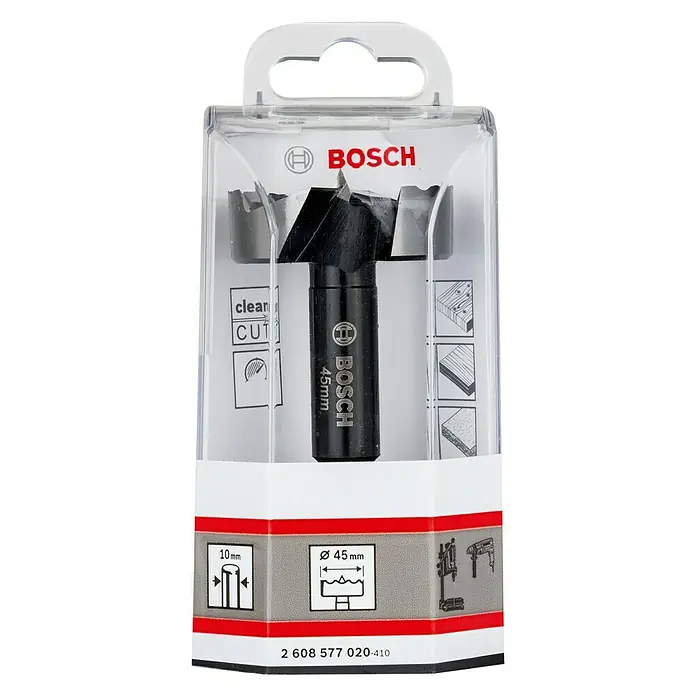 Bosch Professional Forstnerbohrer - Durchmesser: 45 mm, Durchmesser Schaft: 10 mm - Vorderansicht