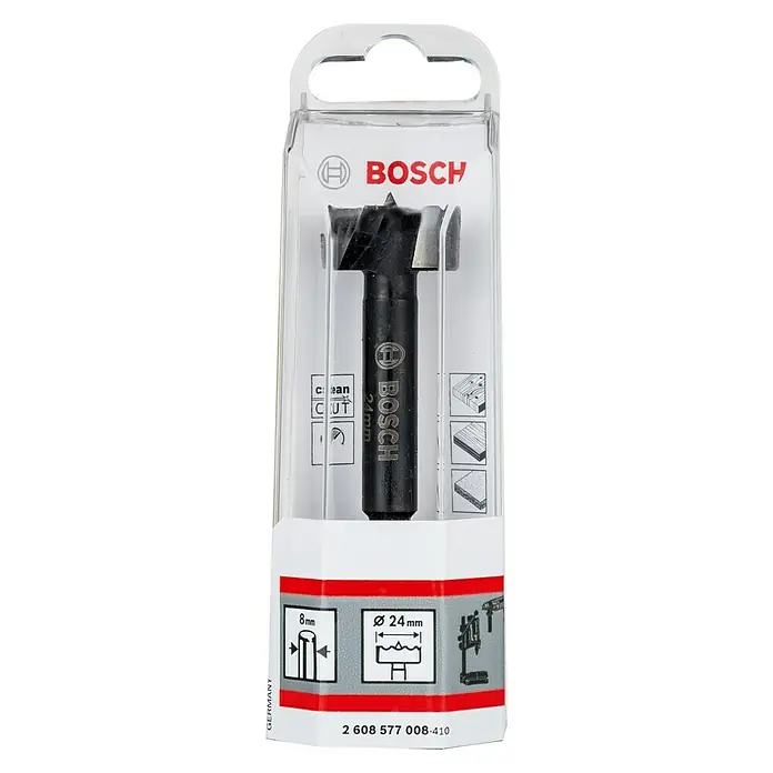 Bosch Professional Forstnerbohrer - Durchmesser: 24 mm, Durchmesser Schaft: 8 mm - Vorderansicht