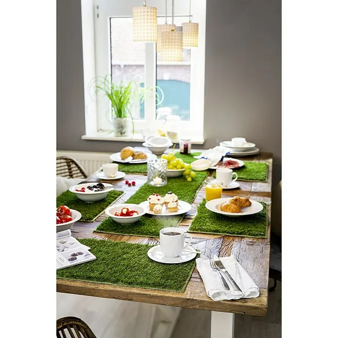 Tisch-Set Rasen Inside - 45 x 30 cm, Grün - Stimmungsaufnahme