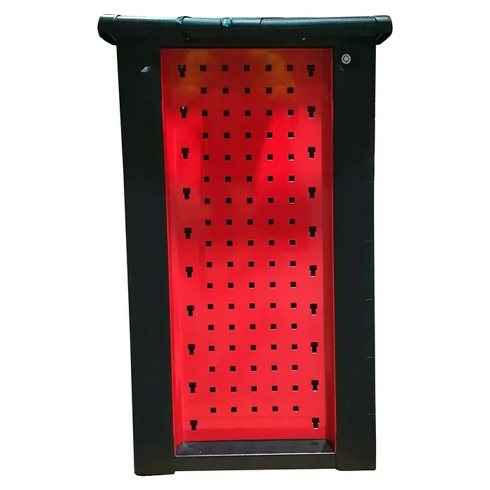 Carro de taller - L x An x Al: 43,5 x 71,2 x 90,2 cm, Metal, Rojo - Vista frontal