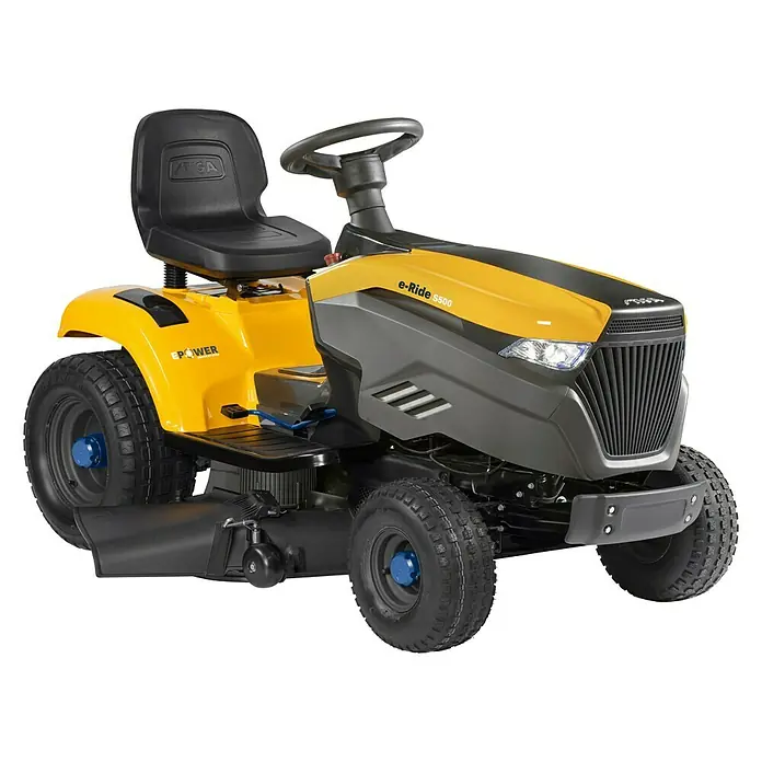 Stiga Rasentraktor e-Ride S300 - Schnittbreite: 98 cm - Diagonale Ansicht