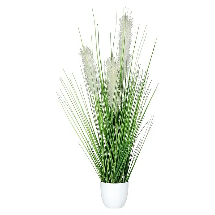 Kunstpflanze Grasarrangement - Höhe: 80 cm, Kunststoff - Vorderansicht