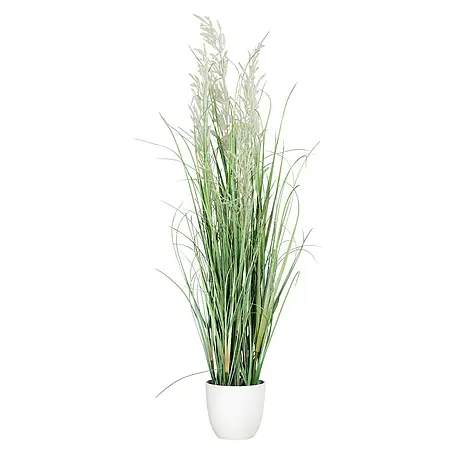 Kunstpflanze Gras mit Fruchtstamm