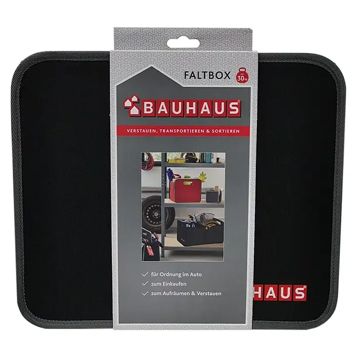 BAUHAUS Faltbox L - L x B x H: 50 x 32 x 27,5 cm - Vorderansicht